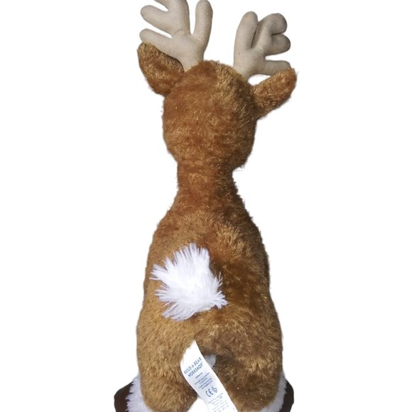 Build A Bear Workshop Reindeer Stuffed Animal Santa's Helper BAB Holiday Plush - Picture 6 of 11